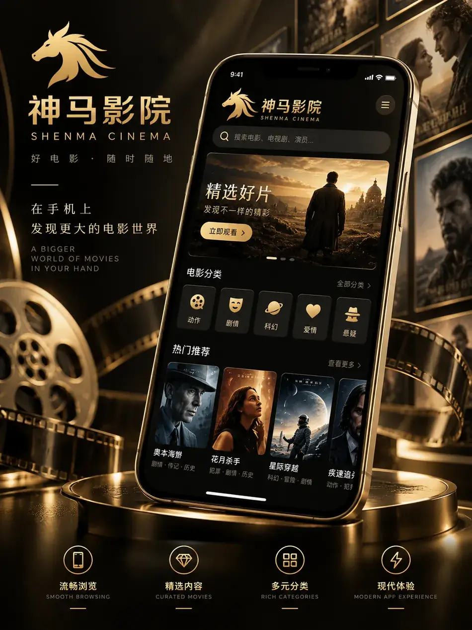 神马影院移动端服务示意